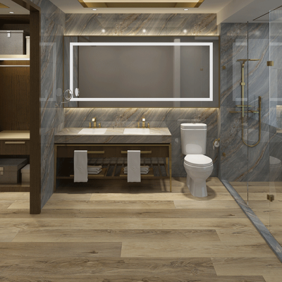 Impervia Commercial Bathroom Natural Oak Luxury Flooring IMP-KS04-189-9