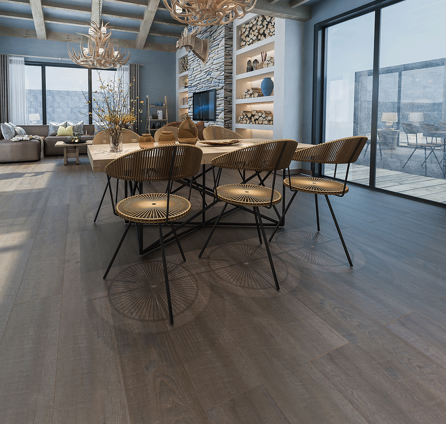 Impervia Commercial Cappucino Oak Luxury Flooring IMP-KS02-6092-7