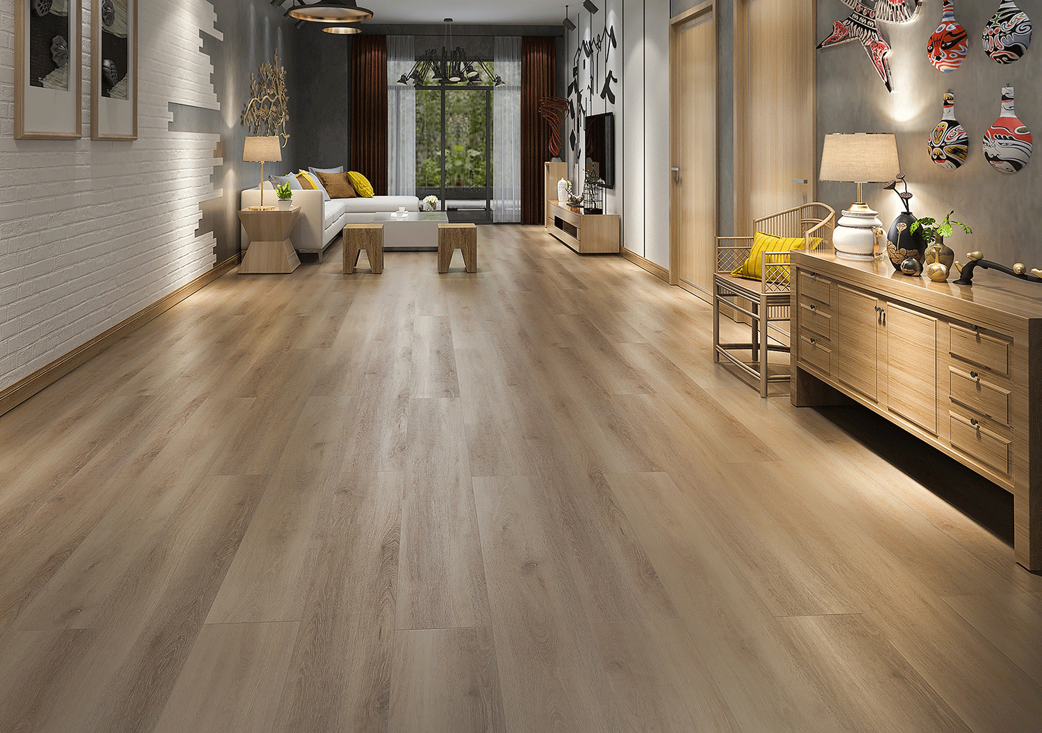 Impervia Commercial European mid Oak Luxury Flooring IMP-390-3