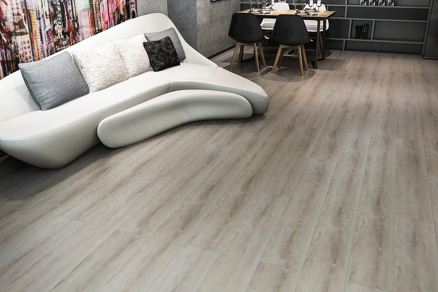 Impervia Commercial Mixed Sand Oak Luxury Flooring IMP-KS09-82045-1