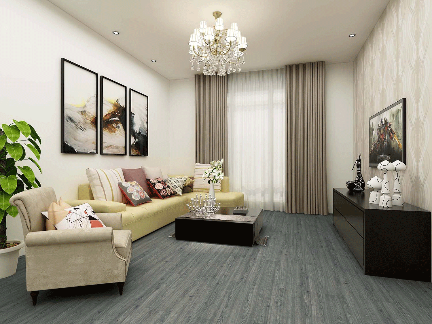 Impervia Commercial Pewter Grey Oak Luxury Flooring IMP-KS02-6111-5