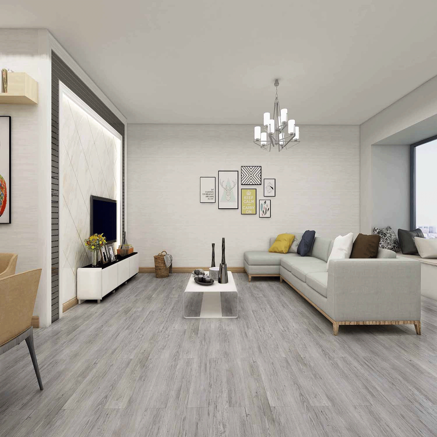 Impervia Commercial Silver Grey Oak Luxury Flooring IMP-KS04-196-5