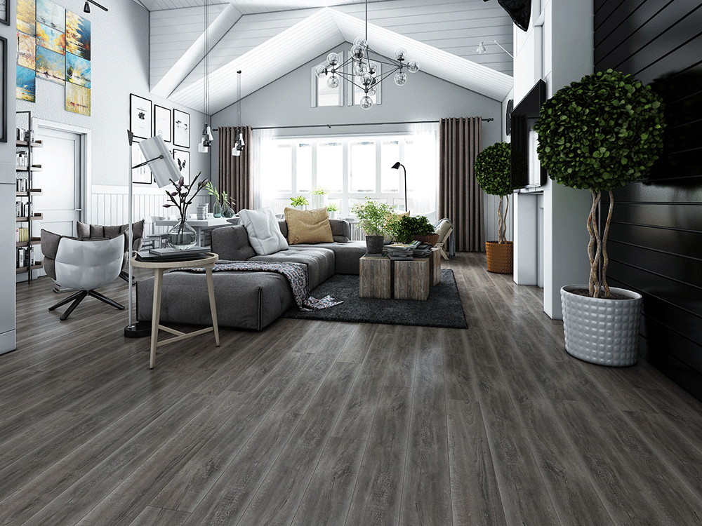 Impervia Dark Grey Oak Luxury Flooring IMP-346-3