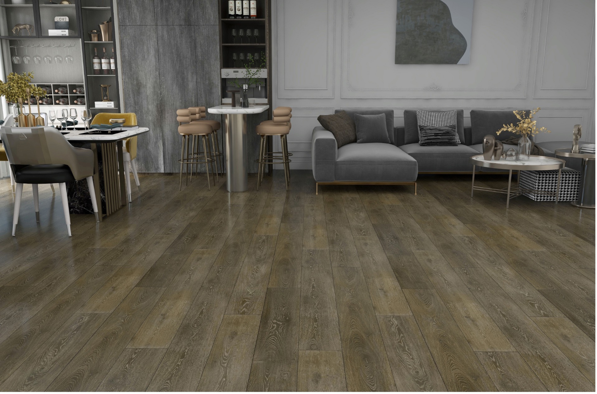 Impervia Luxury Plank Cobble Grey Flooring 2