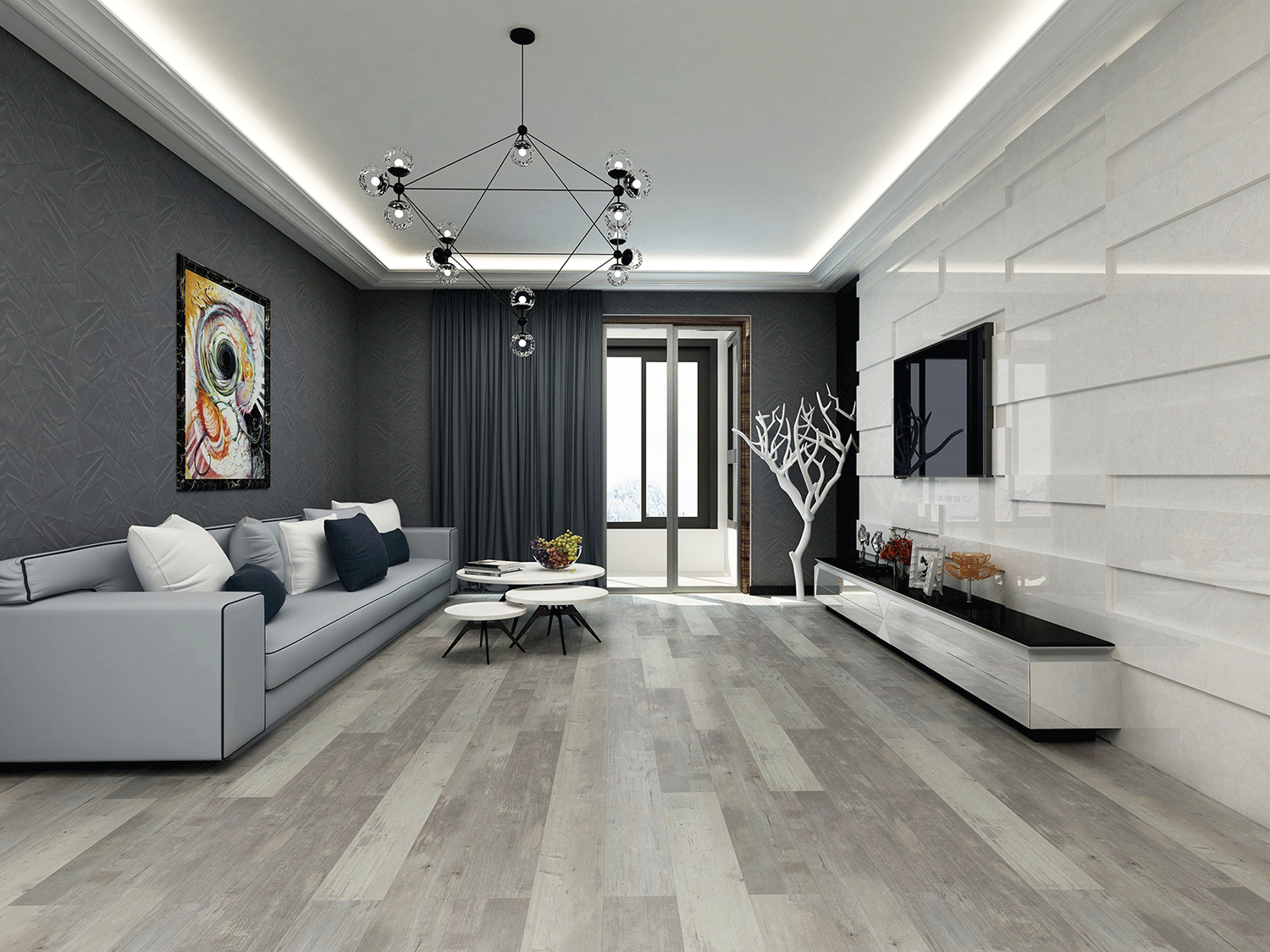 Impervia Mid Grey Toned Oak Luxury Flooring IMP-305-3