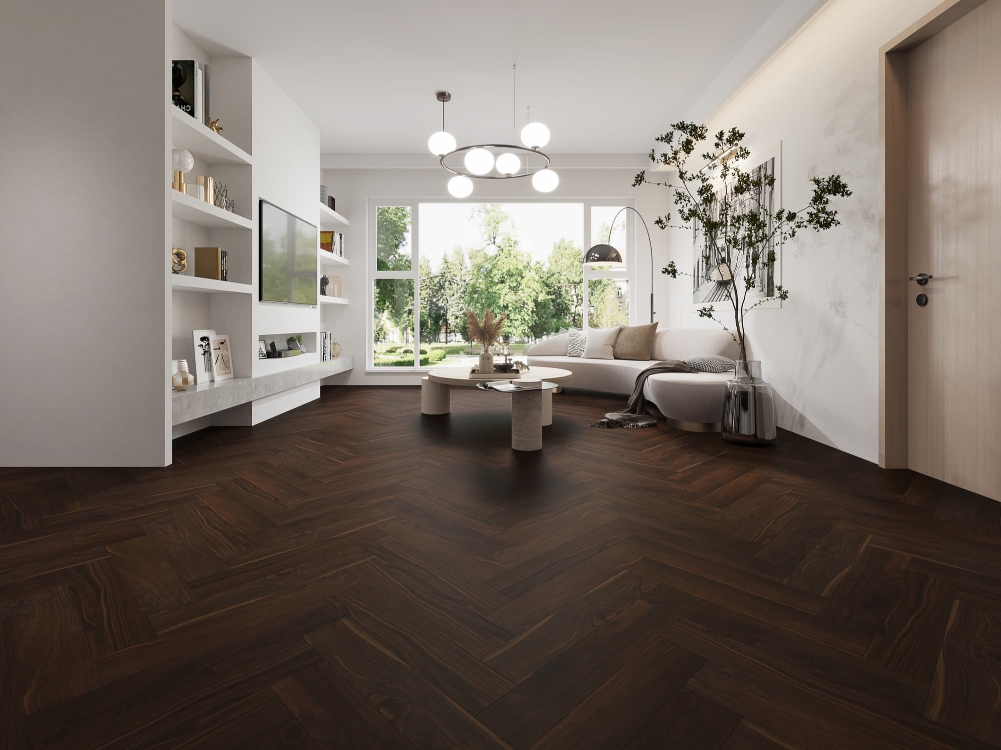 Impervia® Herringbone American Black Walnut 2