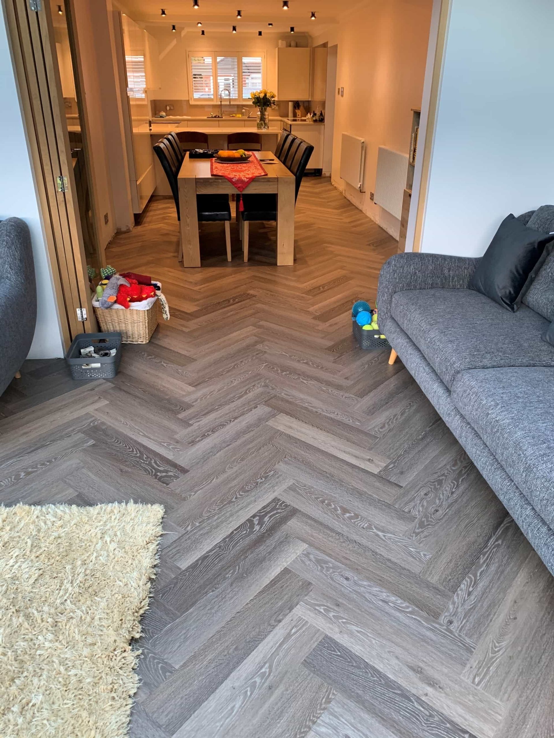 Impervia® Herringbone Cobble Grey Oak 13