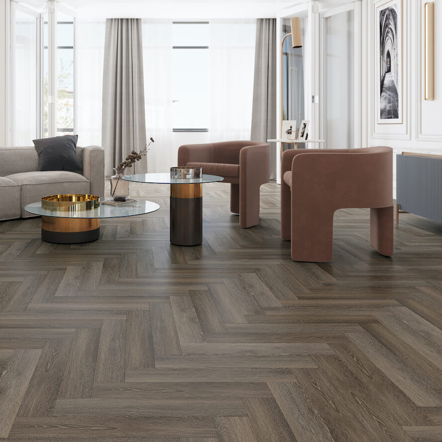 Impervia® Herringbone Cobble Grey Oak 14