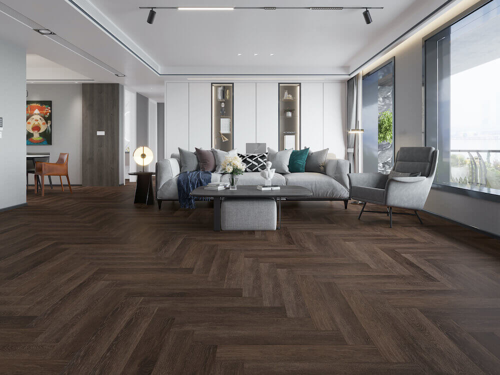 Impervia® Herringbone Parquet Smoked Oak 2