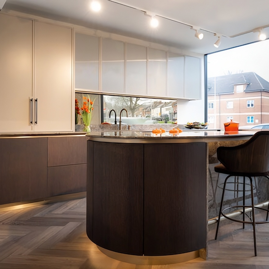 Large-Scale Residential Development Impervia® Herringbone Parquet Bare Timber