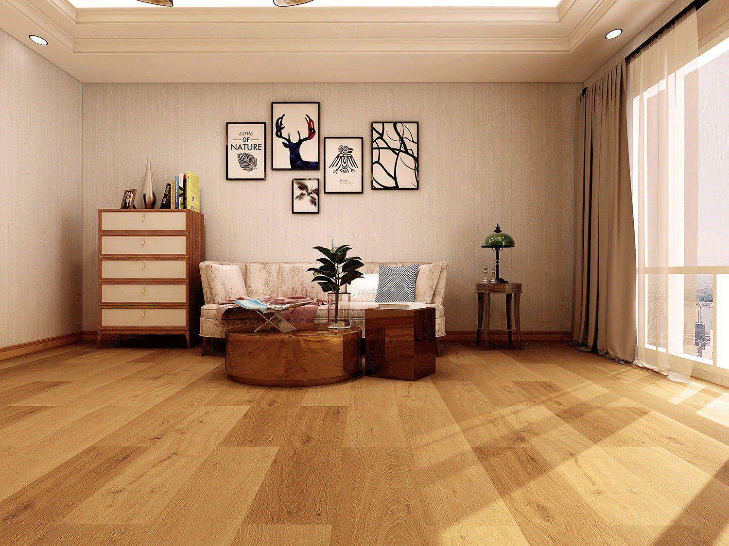Luxury Flooring Natural Oak SPC IMP-9005-1