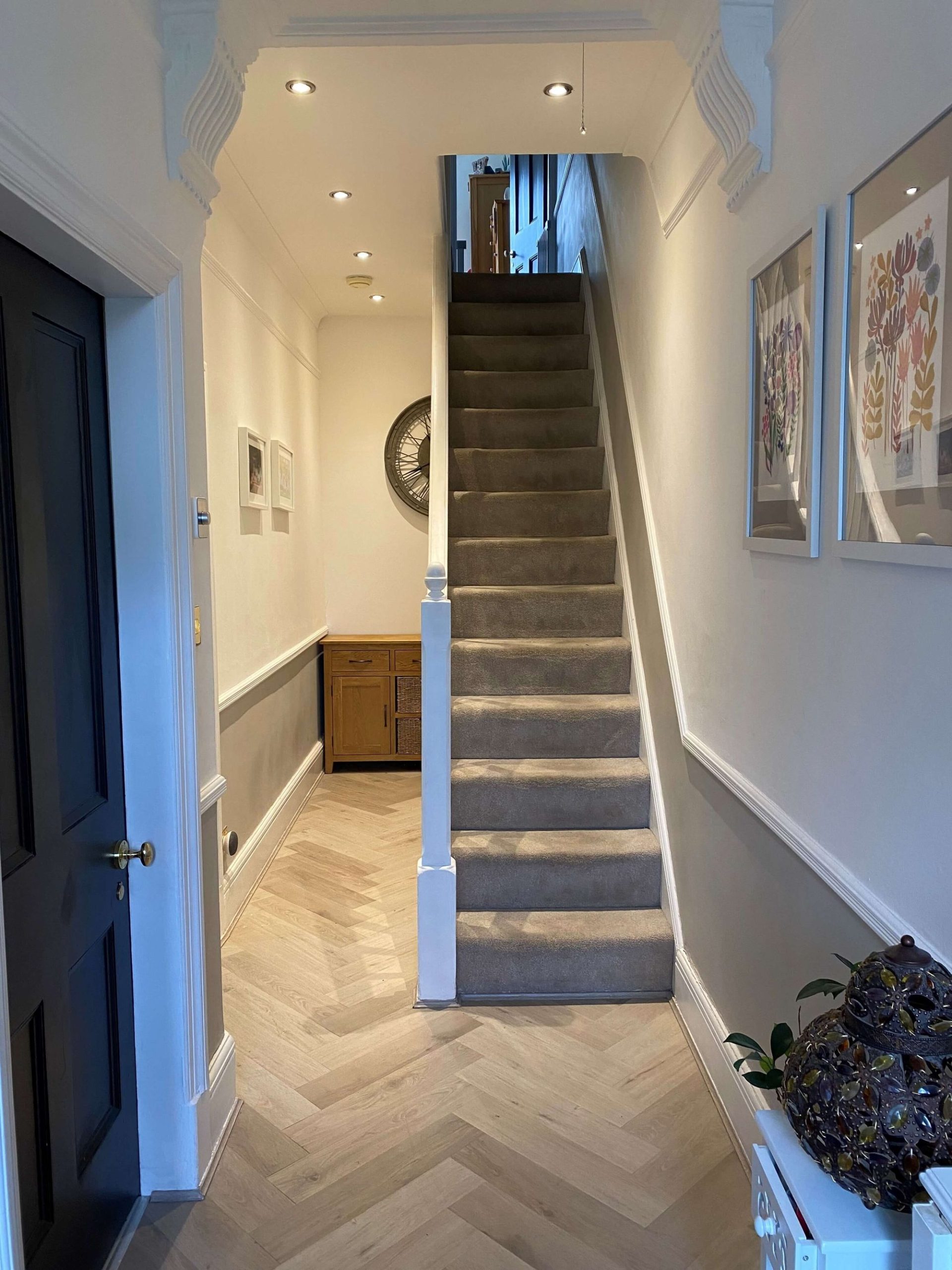 White Washed Oak Impervia Stair Nosing 2